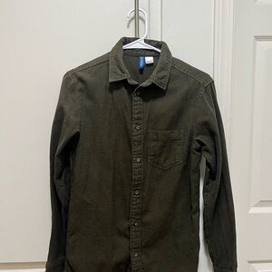 H&M Olive Green Divided Shirt